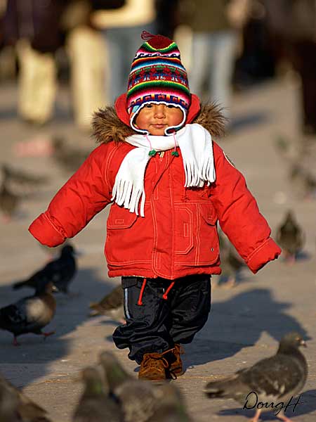 Little Girl in Square