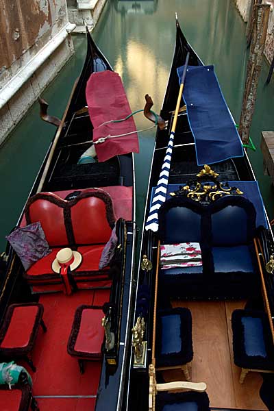 Red and Blue Gondolas