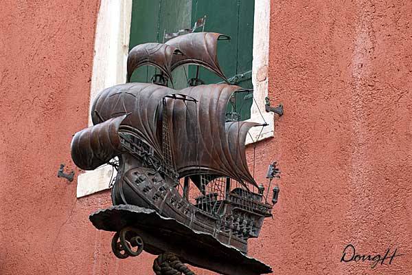 Tall Ship and Green Window